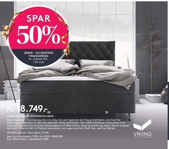 SengeSpecialisten Viking brahehus kontinentalseng tilbud