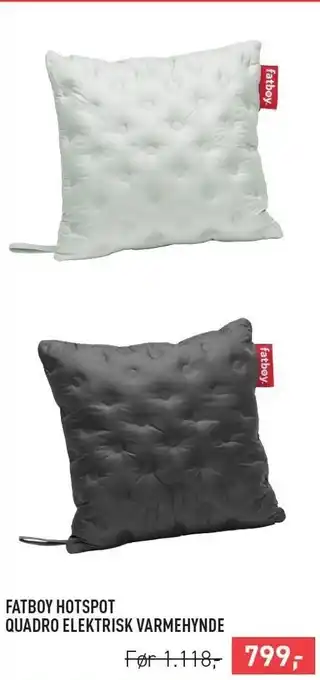 Johannes Fog Fatboy hotspot quadro elektrisk varmehynde tilbud