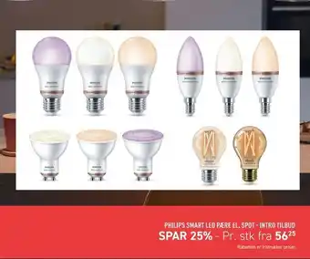 Johannes Fog Philips smart led pære el. spot - intro tilbud tilbud