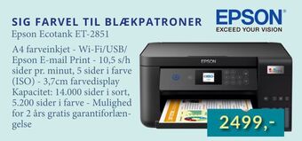 CBC Epson ecotank et-2851 tilbud