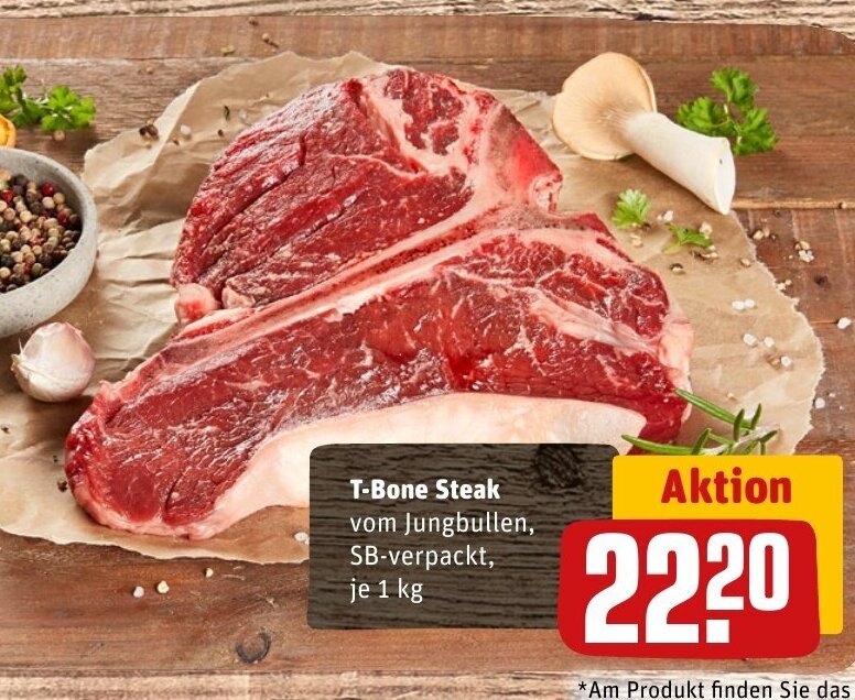 TBone Steak tilbud hos REWE