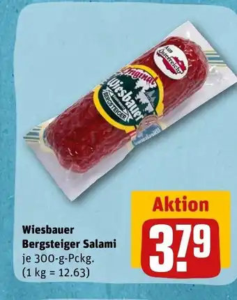 REWE DE Wiesbauer Bergsteiger Salami tilbud