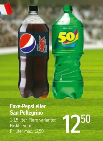 Føtex Faxe-Pepsi eller San Pellegrino tilbud