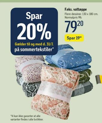 Føtex Vattæppe tilbud