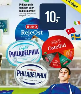 Føtex Philadelphia flødeost eller Buko smøreost tilbud
