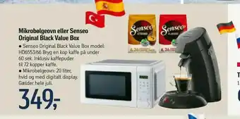 Føtex Mikrobølgeovn eller Senseo Original Black Value Box tilbud