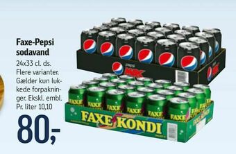 Føtex Faxe-Pepsi sodavand tilbud