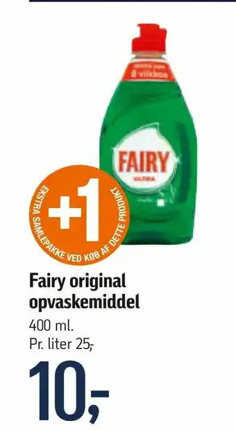 Føtex Fairy original opvaskemiddel tilbud