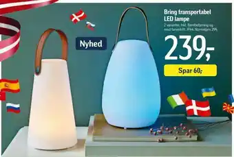 Føtex Bring transportabel LED lampe tilbud