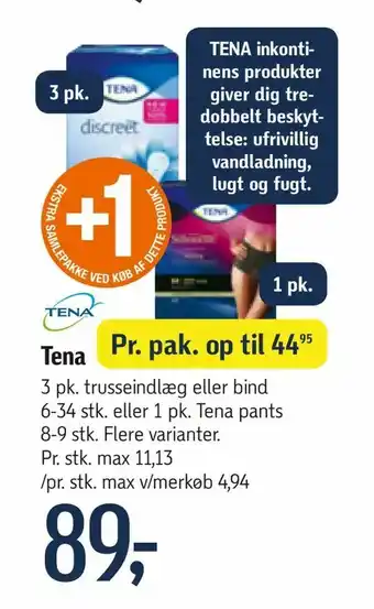 Føtex Tena tilbud