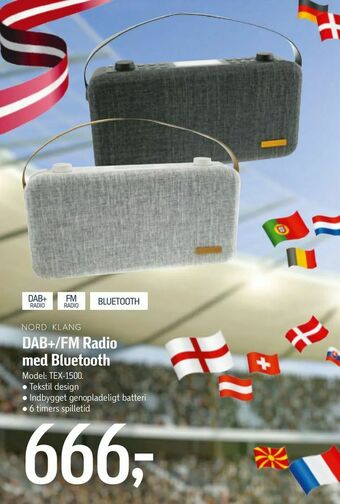 Føtex DAB+/FM Radio med Bluetooth tilbud