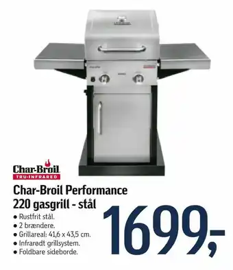 Føtex Char-Broil Performance 220 gasgrill - stål tilbud