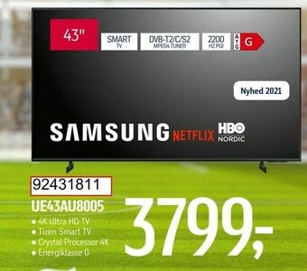 Føtex SAMSUNG Ue43au8005 tilbud