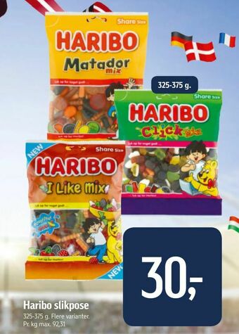 Føtex Haribo slikpose tilbud
