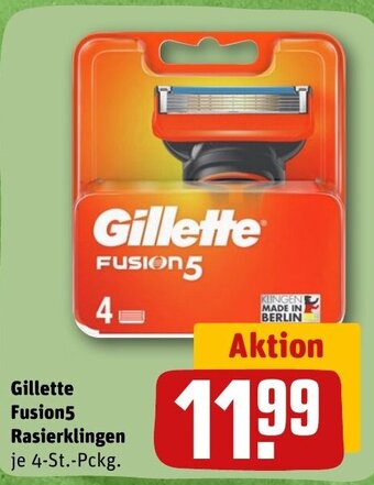 REWE DE Gillette Fusion 5 Rasierklingen tilbud