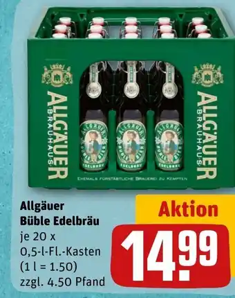 REWE Allgäuer Büble Edelbräu tilbud