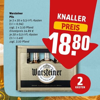 REWE DE Warsteiner Pils tilbud