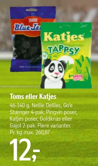 Føtex Toms eller Katjes tilbud