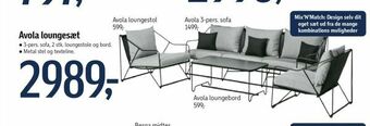 Føtex Avola loungesæt tilbud