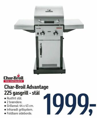 Føtex Char-Broil Advantage 225 gasgrill - stål tilbud