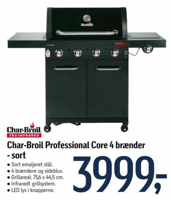 Føtex Char-Broil Professional Core 4 brænder - sort tilbud