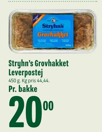 Min Købmand Stryhn's Grovhakket Leverpostej tilbud