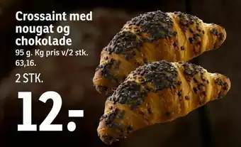 Crossaint med nougat og chokolade