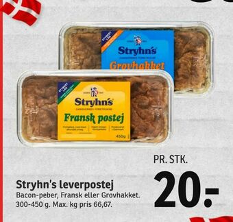 SPAR Stryhn's leverpostej tilbud
