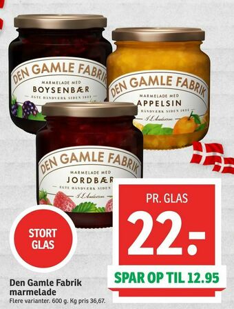 SPAR Den Gamle Fabrik marmelade tilbud