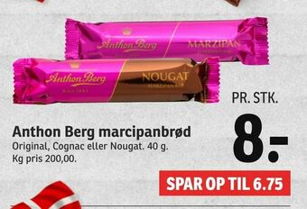 SPAR Anthon Berg marcipanbrød tilbud