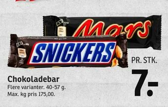 SPAR Chokoladebar tilbud