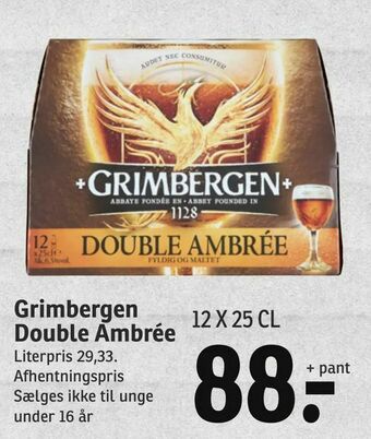 SPAR Grimbergen Double Ambrée tilbud