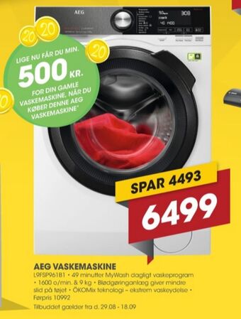 Punkt1 Aeg vaskemaskine tilbud