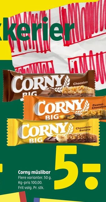 Coop 365 Corny müslibar tilbud