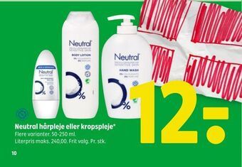 Coop 365 Neutral hårpleje eller kropspleje tilbud