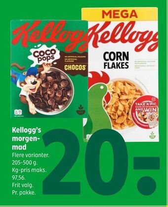 Coop 365 Kellogg's morgenmad tilbud