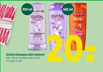 Coop 365 Elvital shampoo eller balsam tilbud