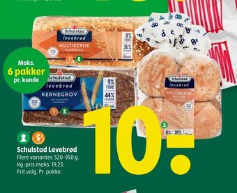 Coop 365 Schulstad levebrød tilbud