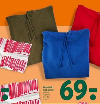 Sweatshirt med hætte