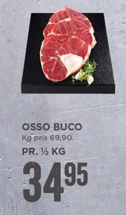 MENY Osso buco pr ½ kg tilbud