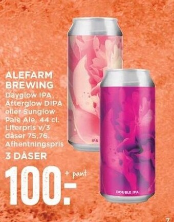 MENY Alefarm brewing 3 ds tilbud