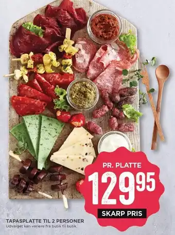 MENY Tapasplatte til 2 pers. tilbud
