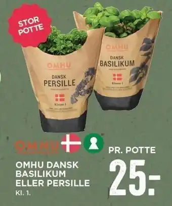 MENY Omhu dansk basilikum el. persille tilbud