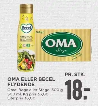 MENY Oma el. becel flydende tilbud