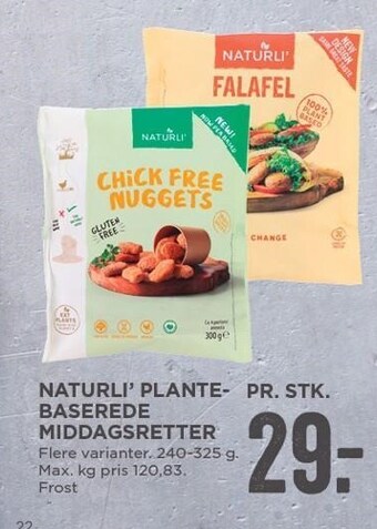 MENY Naturli' plantebaserede middagsretter tilbud