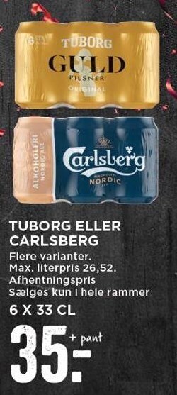 MENY Tuborg el. carlsberg tilbud