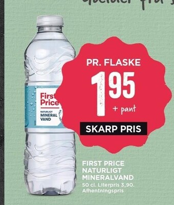 MENY First price naturligt mineralvand tilbud