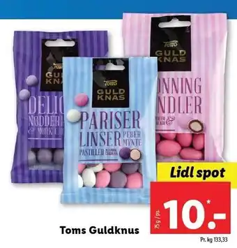 Lidl Toms guldknus tilbud