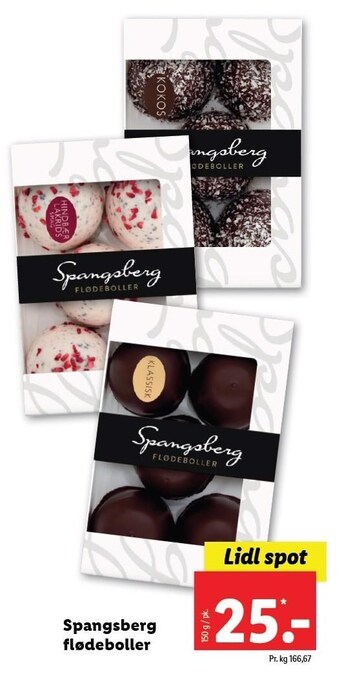 Lidl Spangsberg flødeboller tilbud