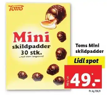 Lidl Toms mini skildpadder tilbud